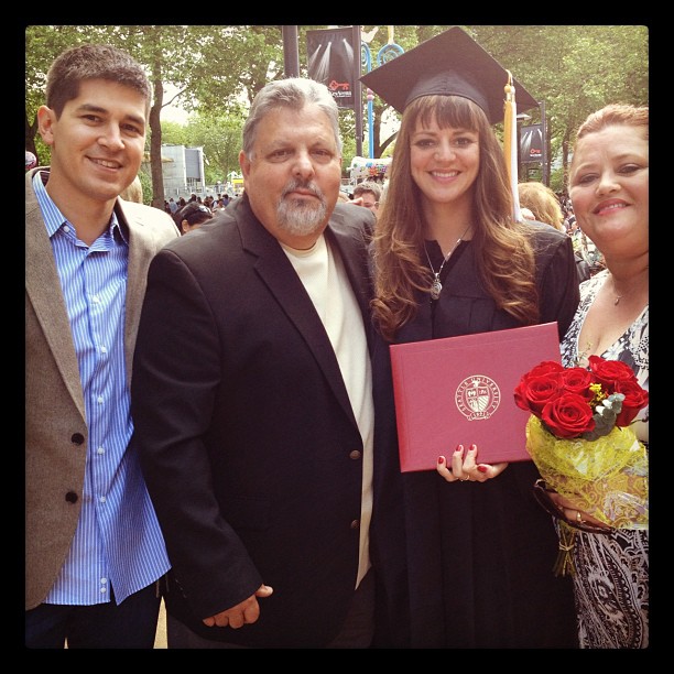 Sarah Swihart (2nd to right) with her parents and fiance at her Seattle University graduation Spring of 2012. She'll be returning to Seattle U this fall to begin a Masters in Public Administration with a powerful perspective that will make her a great policy advocate!