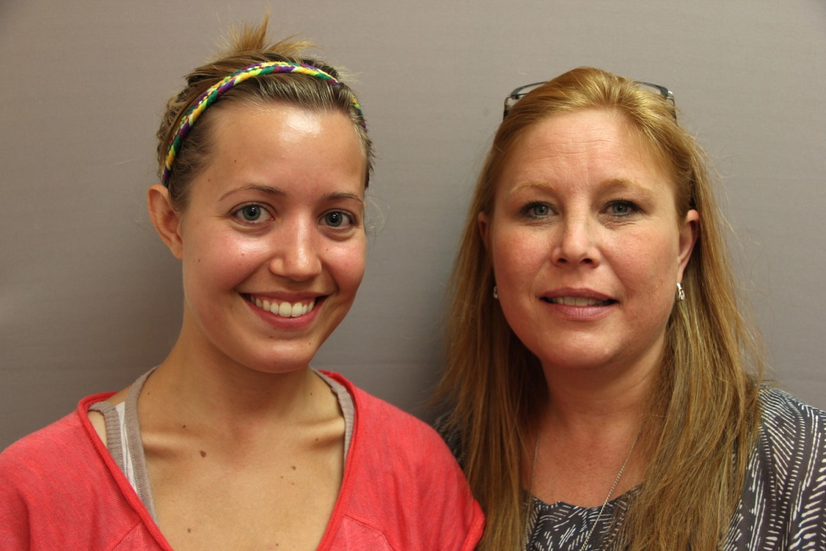In the newest StoryCorps "Finding Our Way" story, Jordan Hedgecock (left) tells Tanya Mettlen from Catholic Community Services about facing homelessness after leaving an abusive relationship. Image credit: StoryCorps.